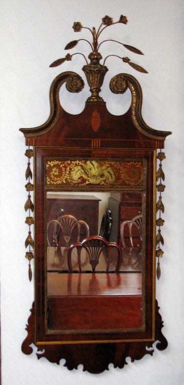 Hepplewhite Style Mahogany Mirror - Inv. #10312