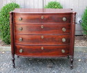 Sheraton Carved Mahogany Chest - Inv. #10102