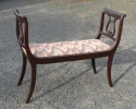 Classical Mahogany Window Bench - Inv. #10130