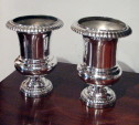 Pair Sheffield Silver Urns - Inv. #10241