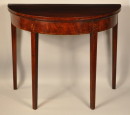 Hepplewhite Inlaid Demilune Card Table - Inv. #10340