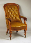Late Regency Library Chair - Inv. #10346
