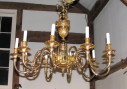 Ceorgian Style Brass Chandelier - Inv. #10353