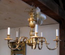 Georgian Style Brass Chandelier - Inv. #10354