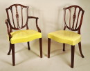 Set 8 Hepplewhite Style Dining Chairs - Inv. #10371