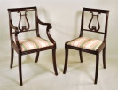 Set 12 Classical Style Mahogany Dining Chairs - Inv. #10389