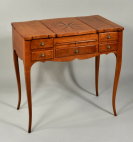 Ladies Inlaid Cherrywood Dressing Table - Inv. #10683