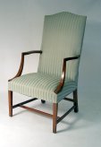 Hepplewhite Style Inlaid Mahogany Lolling Chair - Kittinger - Inv. #7549