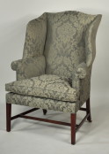 Hepplewhite Inlaid Mahogany Wing Chair - Inv. #9526