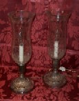 Pair of Sheffield Hurricane Lamps - Inv. #9582