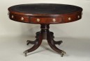 Regency Mahogany Drum/Library Table - Inv. #9597