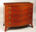 Connecticut Valley Cherry Bow Front Chest - Inv. #9882