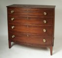 Signed Hepplewhite Mahogany Swell Front Chest - Inv. #9999